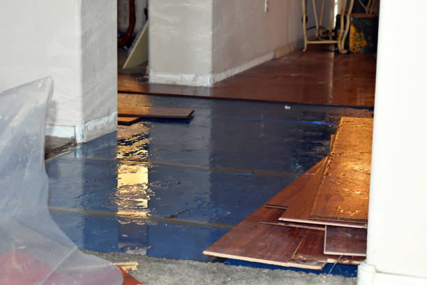Professional Flood Cleanup technician working in Farwell, MI